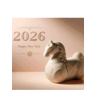 埴輪 2026年 あけおめ 馬 年賀状（個別スタンプ：6）