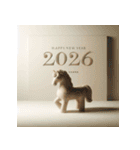 埴輪 2026年 あけおめ 馬 年賀状（個別スタンプ：10）