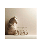 埴輪 2026年 あけおめ 馬 年賀状（個別スタンプ：13）