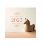 埴輪 2026年 あけおめ 馬 年賀状（個別スタンプ：18）