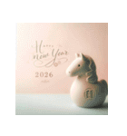 埴輪 2026年 あけおめ 馬 年賀状（個別スタンプ：19）