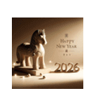 埴輪 2026年 あけおめ 馬 年賀状（個別スタンプ：27）