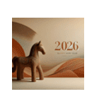 埴輪 2026年 あけおめ 馬 年賀状（個別スタンプ：31）