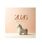 埴輪 2026年 あけおめ 馬 年賀状（個別スタンプ：32）