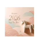 埴輪 2026年 あけおめ 馬 年賀状（個別スタンプ：35）