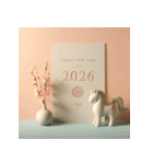 埴輪 2026年 あけおめ 馬 年賀状（個別スタンプ：38）