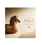 埴輪 2026年 あけおめ 馬 年賀状（個別スタンプ：40）