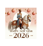 王子様 2026年 あけおめ 馬 年賀状（個別スタンプ：2）