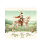 王子様 2026年 あけおめ 馬 年賀状（個別スタンプ：6）