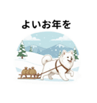 サモエド年末年始ご挨拶（個別スタンプ：34）