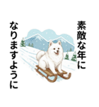 サモエド年末年始ご挨拶（個別スタンプ：35）