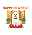 サモエド年末年始ご挨拶（個別スタンプ：40）