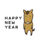 年賀の馬（個別スタンプ：1）
