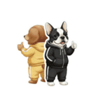 ワンコ大集合！犬好きのための年末年始挨拶（個別スタンプ：32）