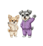 ワンコ大集合！犬好きのための年末年始挨拶（個別スタンプ：34）