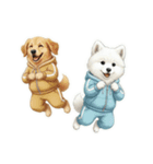 ワンコ大集合！犬好きのための年末年始挨拶（個別スタンプ：35）