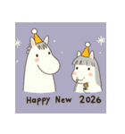 ノルディック 2026年 あけおめ 馬 年賀状（個別スタンプ：21）