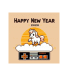 レトロゲーム 2026年 あけおめ 馬 年賀状（個別スタンプ：11）