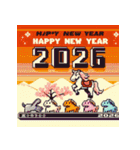 レトロゲーム 2026年 あけおめ 馬 年賀状（個別スタンプ：20）