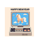 レトロゲーム 2026年 あけおめ 馬 年賀状（個別スタンプ：24）