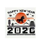 レトロゲーム 2026年 あけおめ 馬 年賀状（個別スタンプ：27）