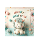 毛糸ぬいぐるみ 2026年 あけおめ 馬 年賀状（個別スタンプ：10）