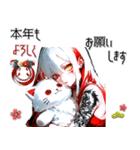 タトゥーガールと病みカワ白ネコ♡（個別スタンプ：11）