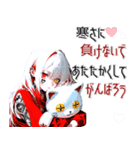 タトゥーガールと病みカワ白ネコ♡（個別スタンプ：18）