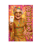 面白いおばあちゃんあけおめ＆流行語2026（個別スタンプ：7）