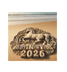 サンドアート 2026年 あけおめ 馬 年賀状（個別スタンプ：20）
