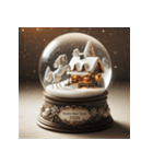 スノードーム 2026年 あけおめ 馬 年賀状（個別スタンプ：8）