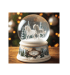 スノードーム 2026年 あけおめ 馬 年賀状（個別スタンプ：12）