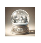 スノードーム 2026年 あけおめ 馬 年賀状（個別スタンプ：13）