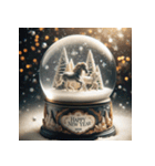 スノードーム 2026年 あけおめ 馬 年賀状（個別スタンプ：17）