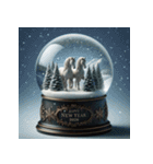 スノードーム 2026年 あけおめ 馬 年賀状（個別スタンプ：21）