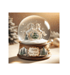 スノードーム 2026年 あけおめ 馬 年賀状（個別スタンプ：38）