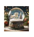 スノードーム 2026年 あけおめ 馬 年賀状（個別スタンプ：39）