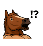 年末年始の筋肉ウマッチョのスタンプ（個別スタンプ：21）