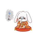 ふわふわうさぎの年末年始スタンプ❗️（個別スタンプ：26）