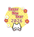 女の子達の年末年始スタンプ2026（個別スタンプ：3）