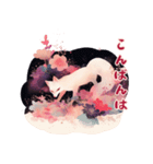 白狐のめでたき新春便り（個別スタンプ：33）