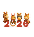 み～んな使える♡大人達の年賀スタンプ2026（個別スタンプ：8）