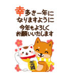 柴犬「ムサシ」ビッグ4 年末年始（個別スタンプ：15）