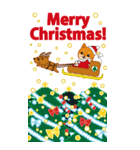 柴犬「ムサシ」ビッグ4 年末年始（個別スタンプ：22）