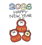 [BIG]つかいやすいねこです。お正月（個別スタンプ：7）