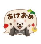 名入れ☆癒しチワワの毎年使える年賀状（個別スタンプ：21）