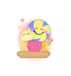 (ドッジボール)BIG年末年始♥毎年使える18（個別スタンプ：18）