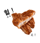 国産豚のとんかつ【韓国語】（個別スタンプ：10）