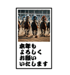 走る馬のBIG年賀状（個別スタンプ：12）