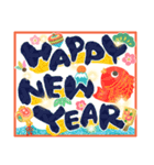 飛び出す年賀状☆年末年始（個別スタンプ：8）